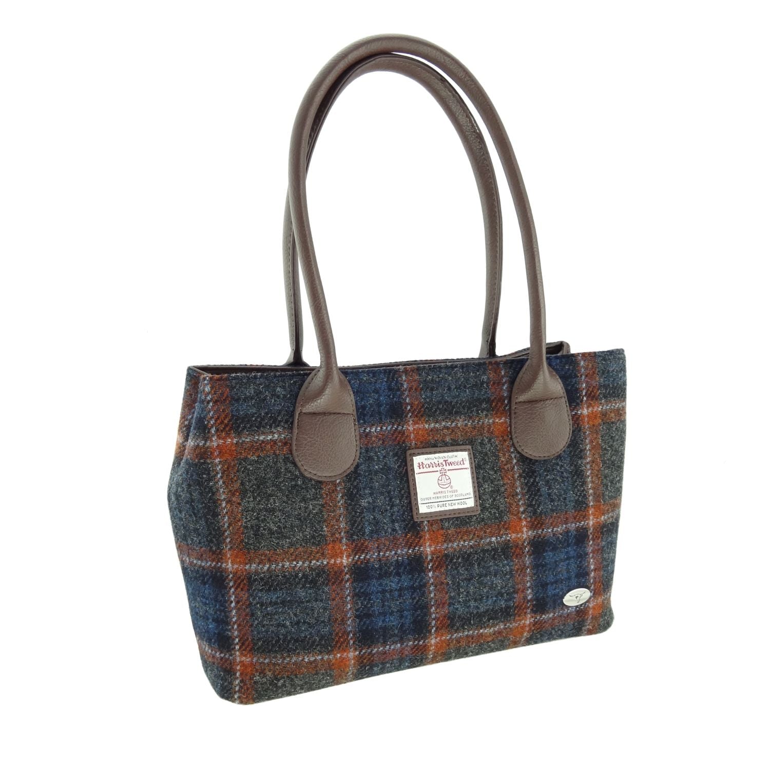Harris Tweed® 'Cassley' Classic Handbag – Scottish Wool Shoulder