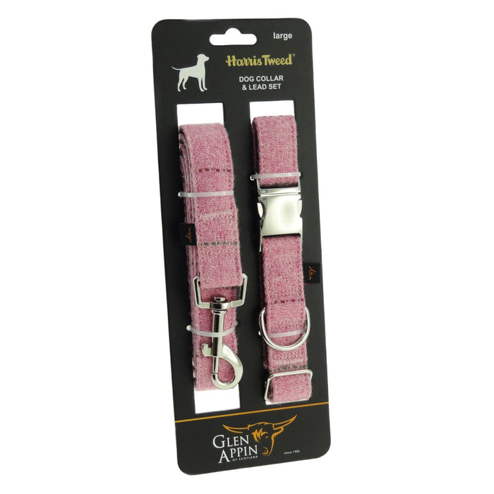 Dog Collar and Lead Set with Harris Tweed®