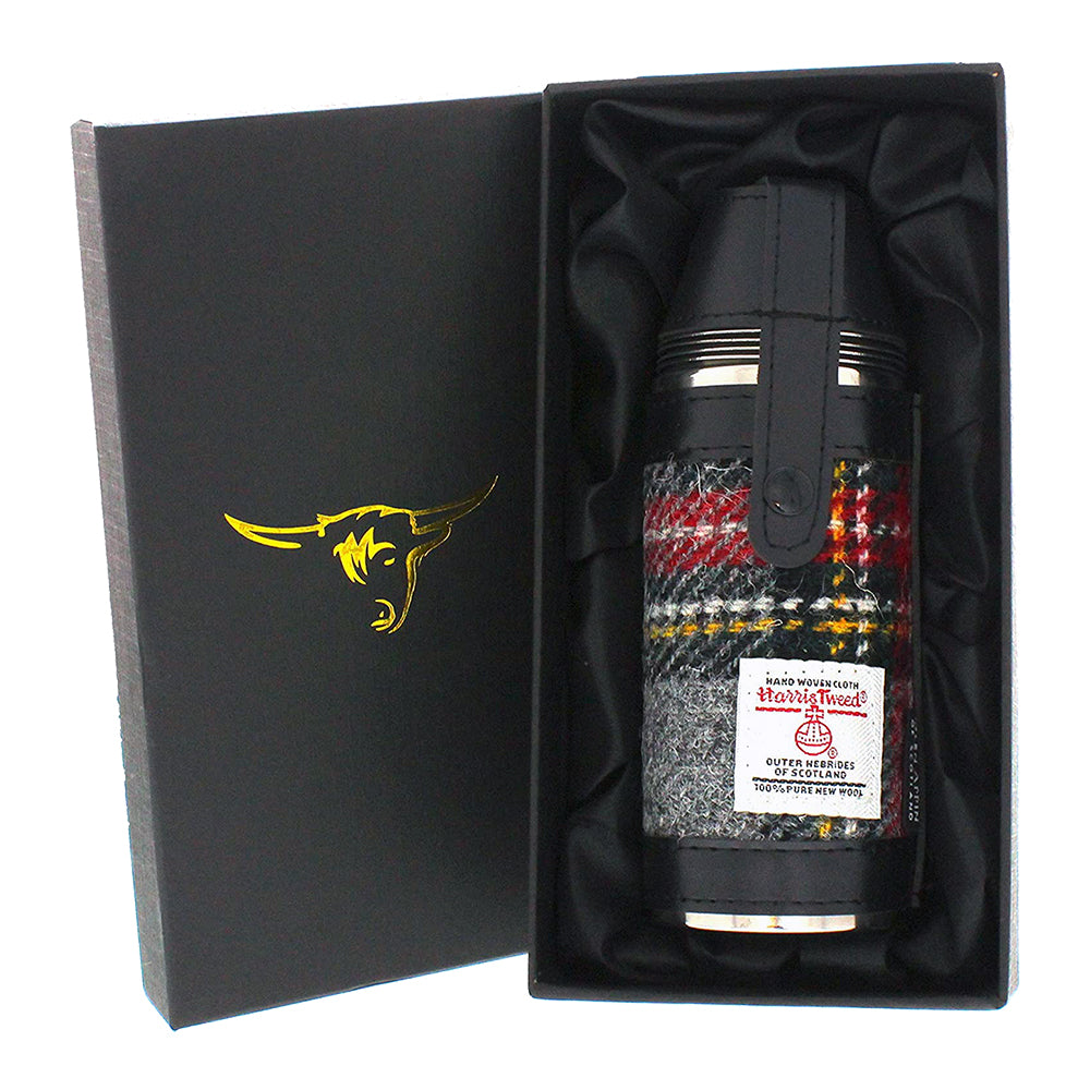 Hunting Flask with Harris Tweed®