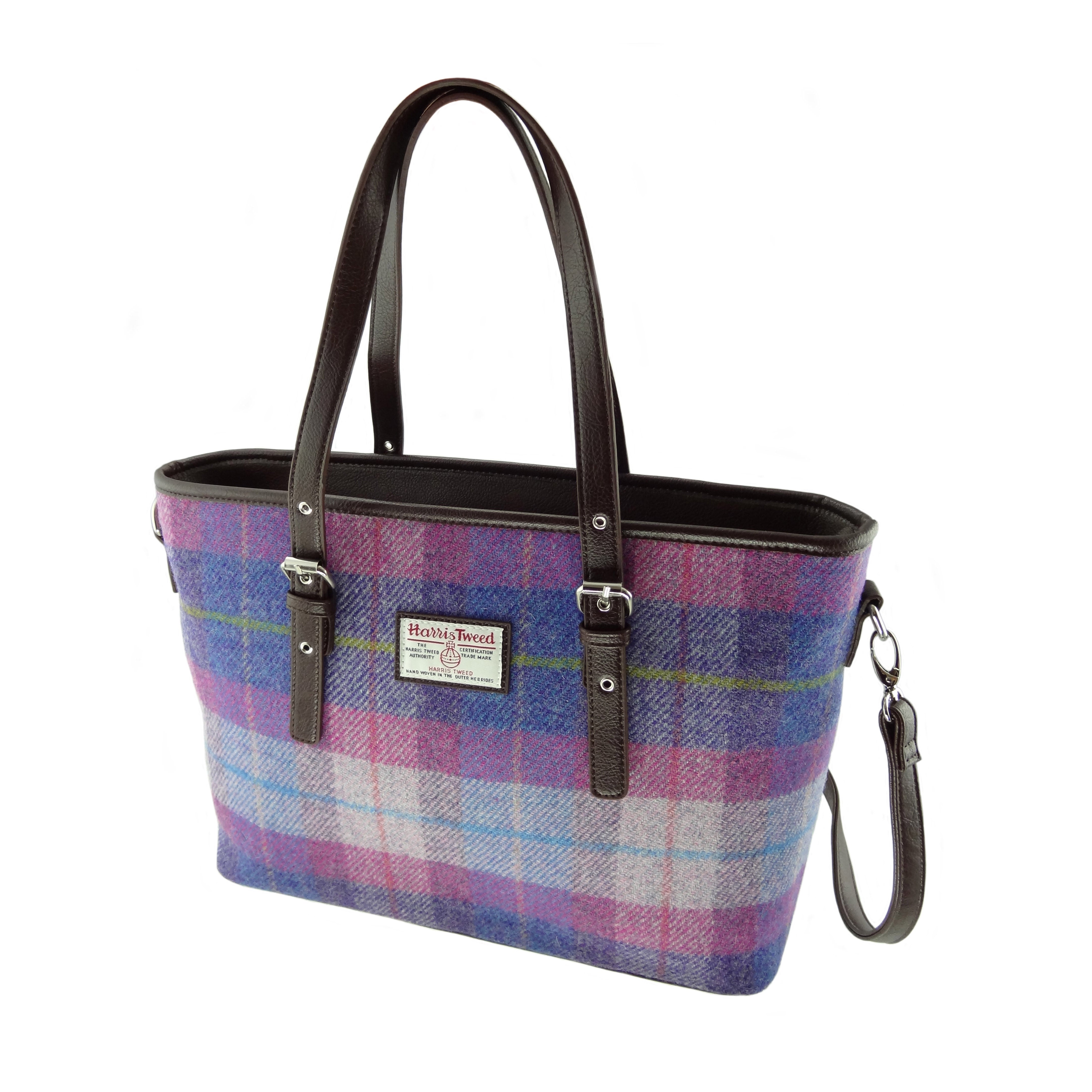 Harris tweed pink bag online