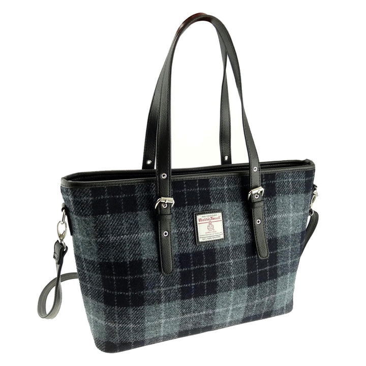 Large Tote Bag 'Spey' with Harris Tweed®