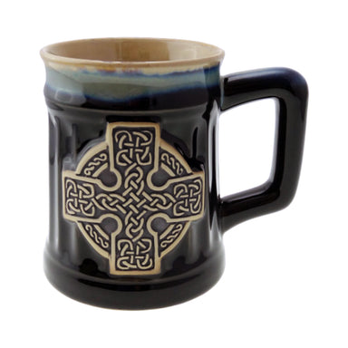 Stoneware Mug with Celtic Cross