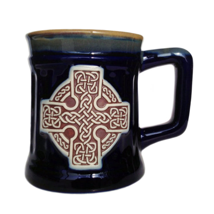 Stoneware Mug with Celtic Cross