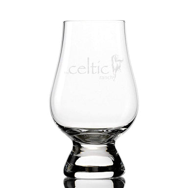 glencairn whiskey glass with celtic ranch logo