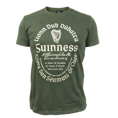 Guinness Khaki Green Label T-Shirt