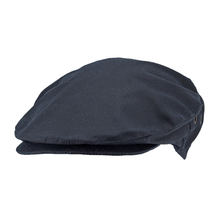 navy men's wax cap by hanna hats