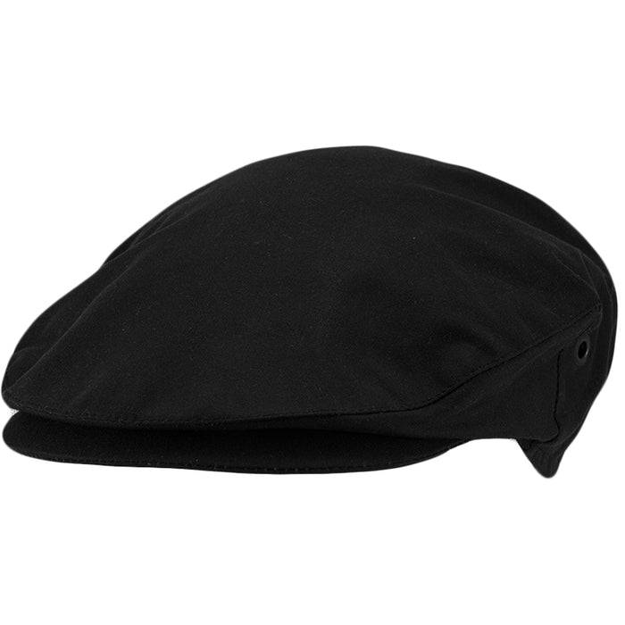 front of black men's wax cap by hanna hats