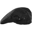 black men's wax cap by hanna hats side view