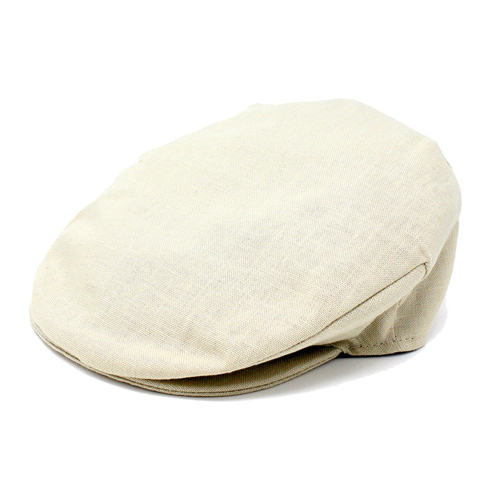 natural vintage linen cap by hanna hats of donegal