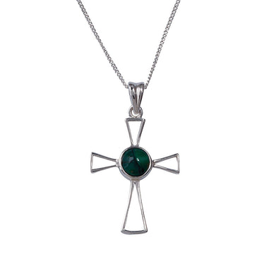 delicate open cross pendant by heathergems