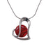 heathergems silver plated heart pendant