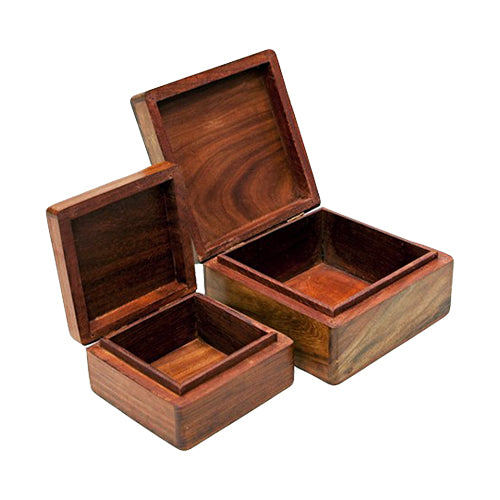 Shisham Wood Box Triquetra Design Nested