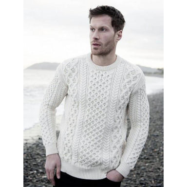 heavyweight honeycomb pullover sweater by irelands eye knitwear