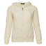 Ladies Ash Aran Zipped Hooded Jacket