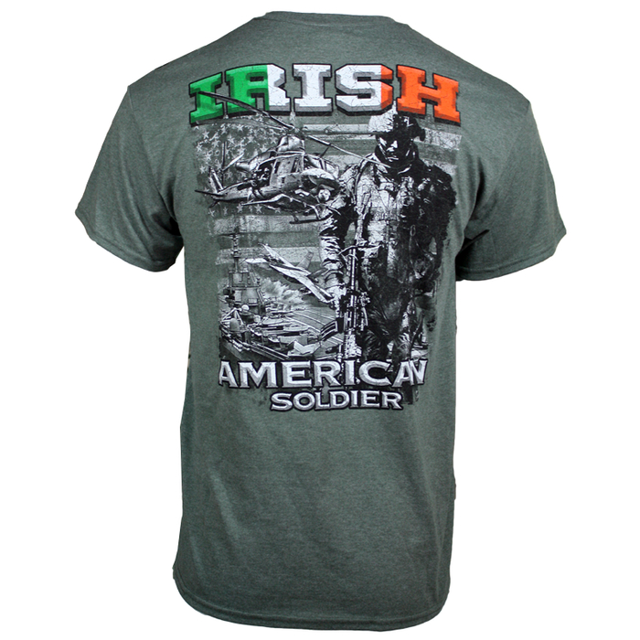 back of irish american t-shirt