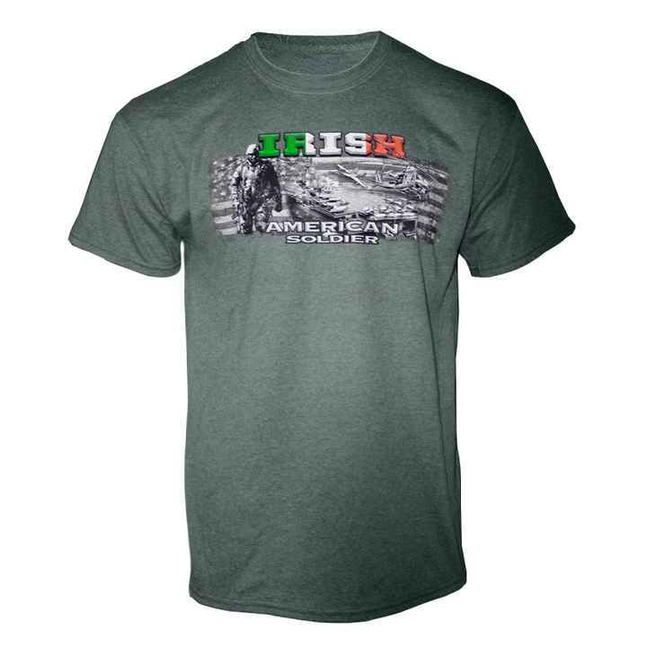 front of irish american t-shirt