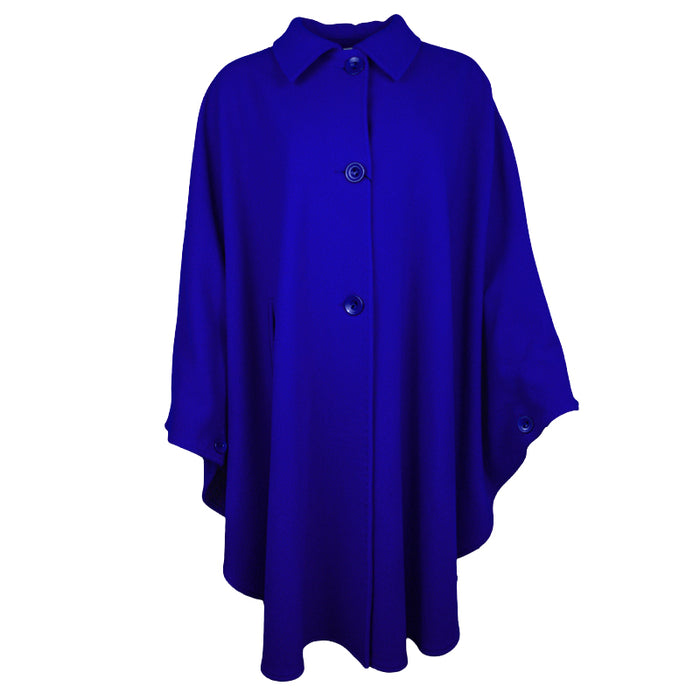 Cupcakes and Cashmere Navy Jacquard Poncho