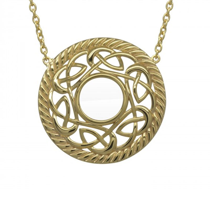 gold plated celtic necklace by jmh