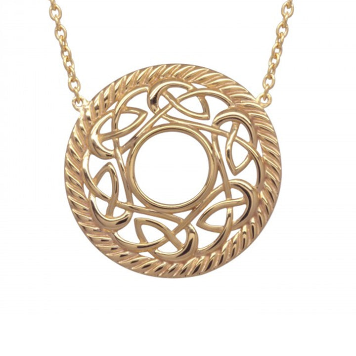 rose gold plated celtic necklace by jmh