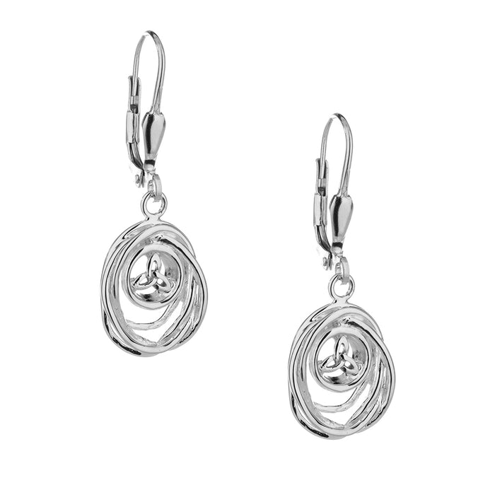 cradle of life sterling silver leverback earrings by keith jack