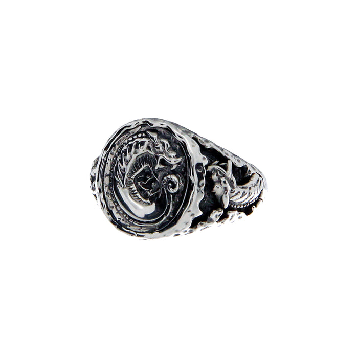 small dragon coin ring by keith jack