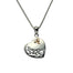 sterling silver and 10k yellow gold heart pendant by keith jack