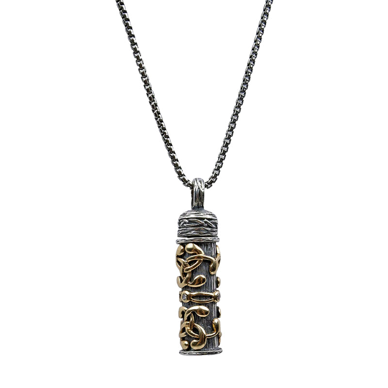 Filligree steel locket