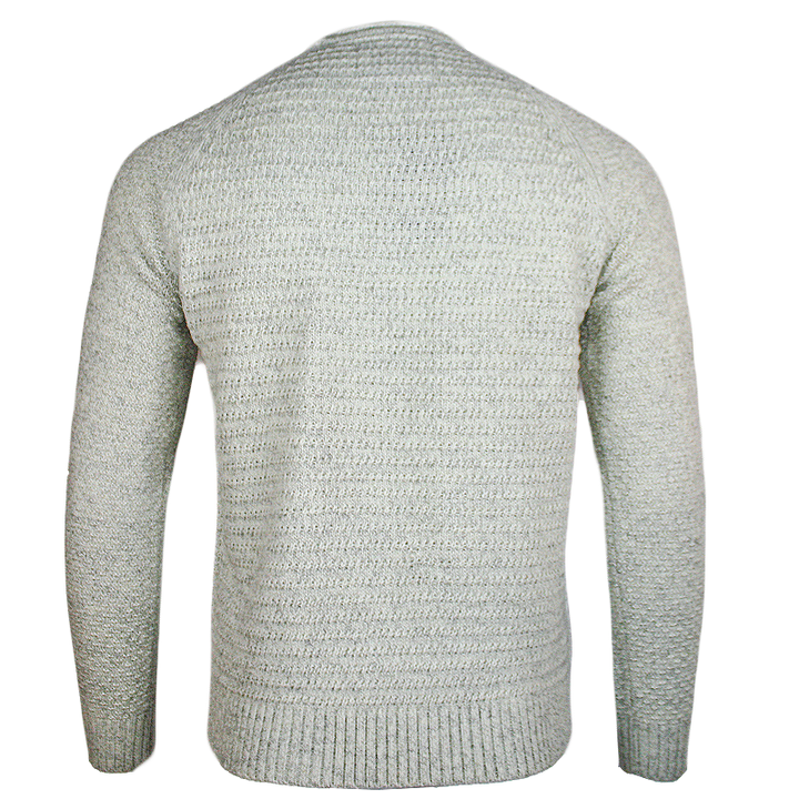 back of emerald isle kenmare winter white crew neck sweater