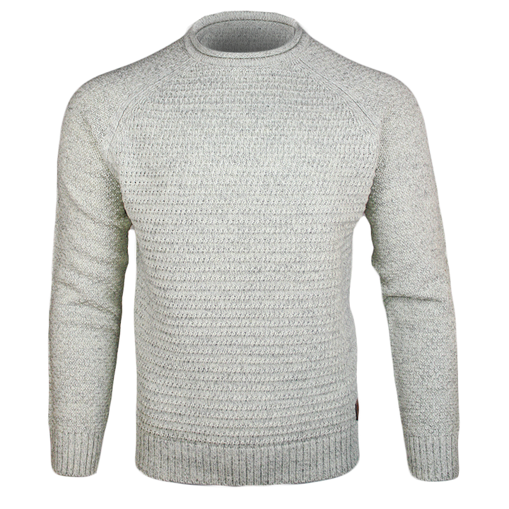 front of emerald isle kenmare winter white crew neck sweater