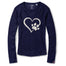 Heart with Paw Print Thermal Long Sleeve
