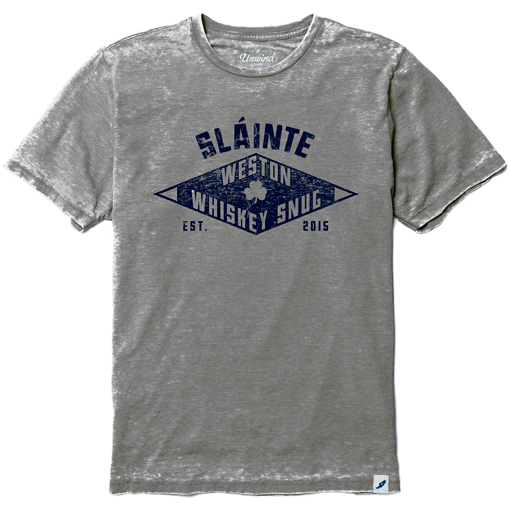 Slainte Whiskey Snug Burnout Crewneck T-Shirt