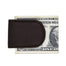 brown leather magnetic money clip