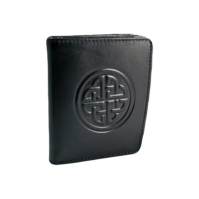 front of black caitlin leather wallet by lee river