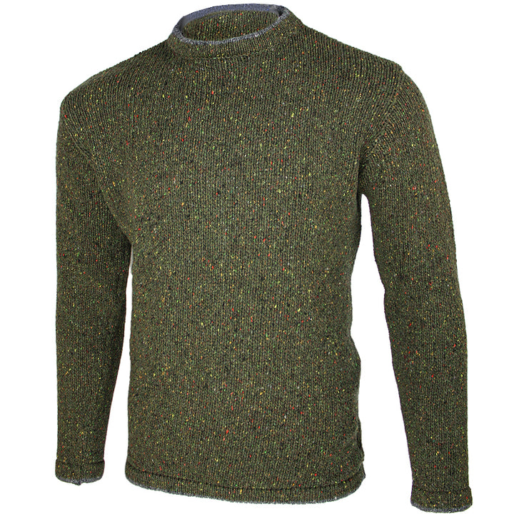 side view of irelands eye mens irish pullover sweater