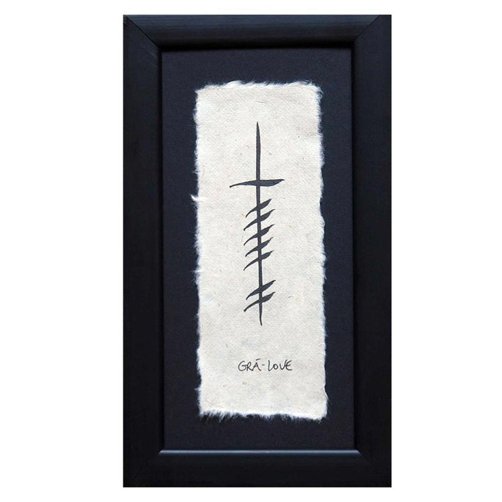 Framed Ogham Wish Pictures