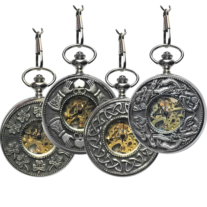 Pewter sales pocket watch