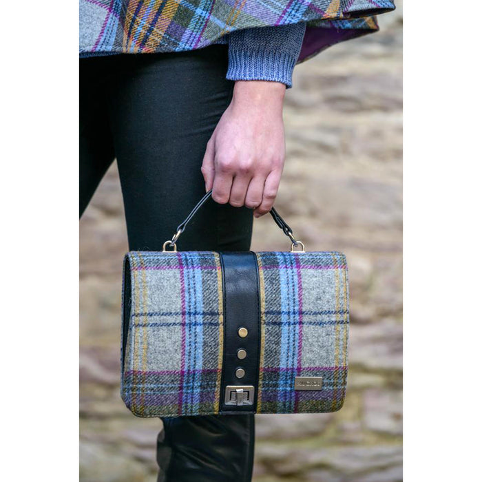 Irish Tweed and Leather Fiona Clutch Bag