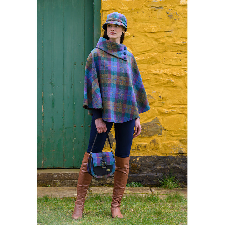 Irish Pure Wool Button Poncho