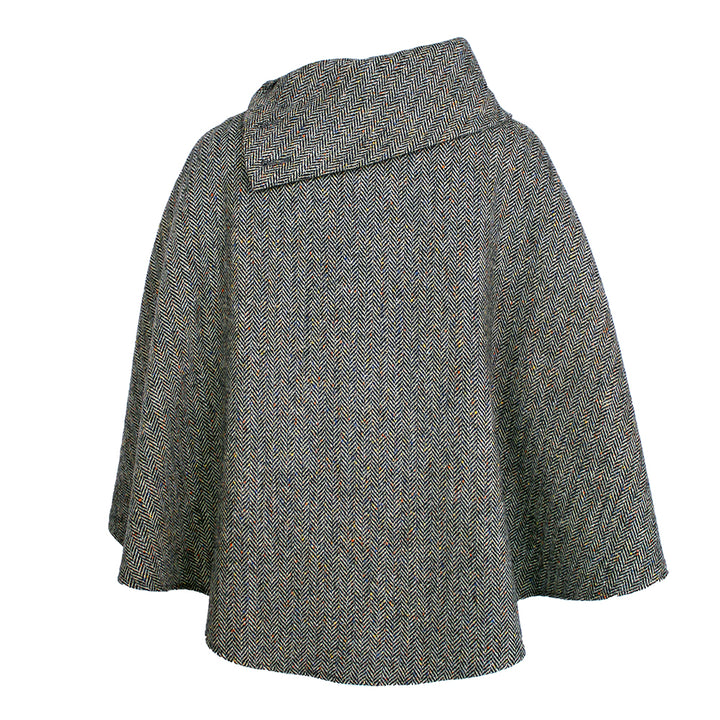back of mucros weavers poncho color 1