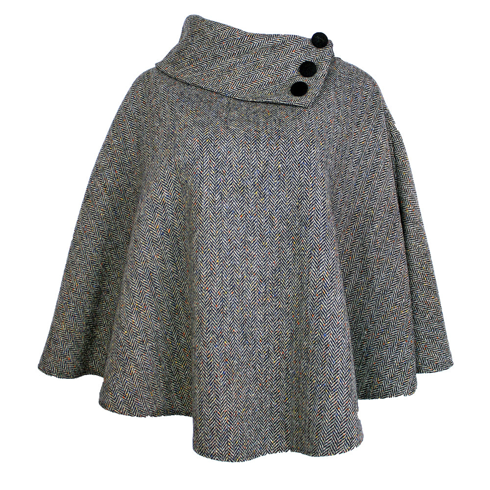 front of mucros weavers poncho color 1