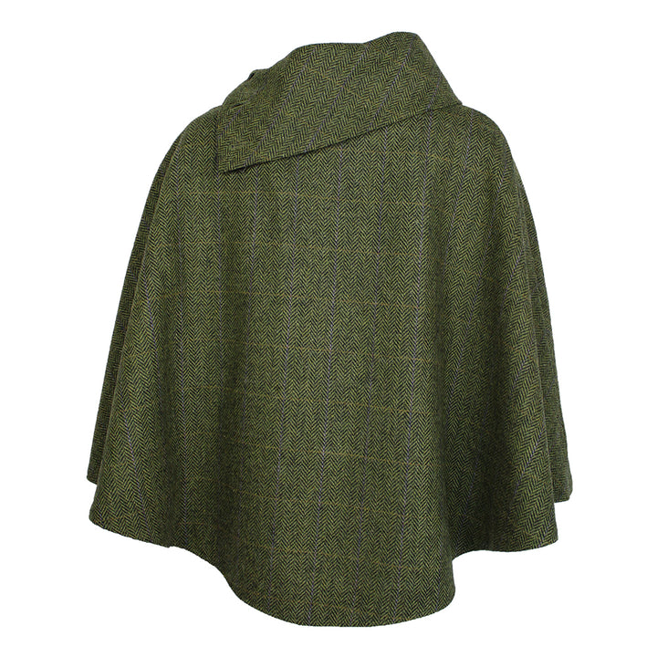 back of mucros weavers poncho color 51