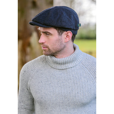 model of charcoal trinity cap by mucros weavers
