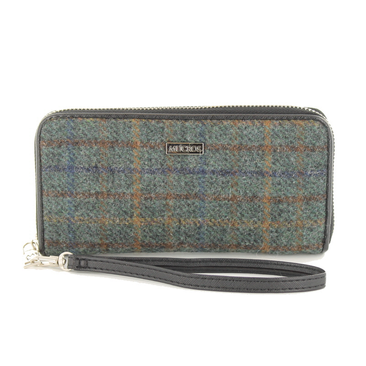 front of tweed wallet color 782 by mucros weavers