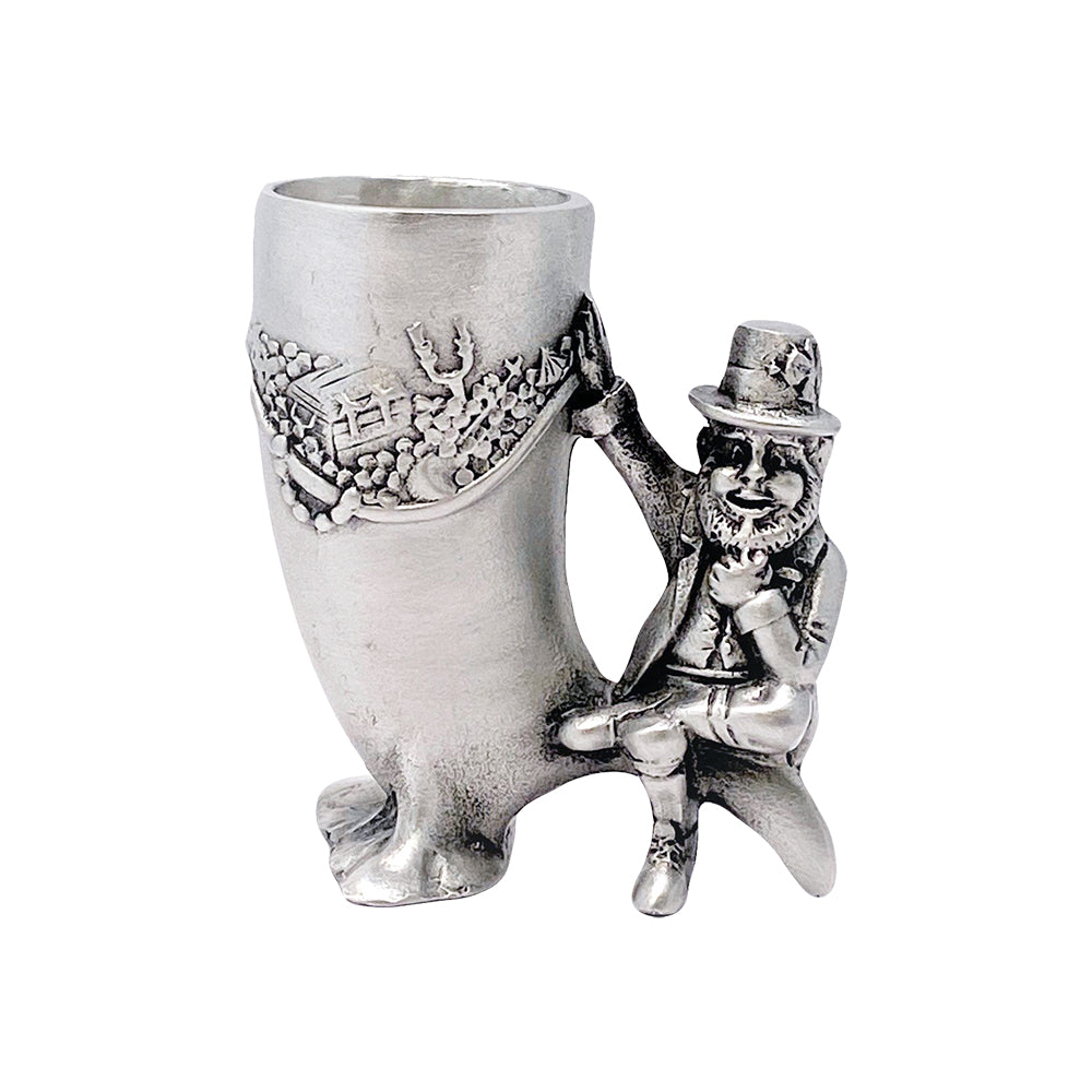 leprechaun shot glass by mullingar pewter