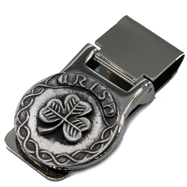 shamrock money clip by mullingar pewter