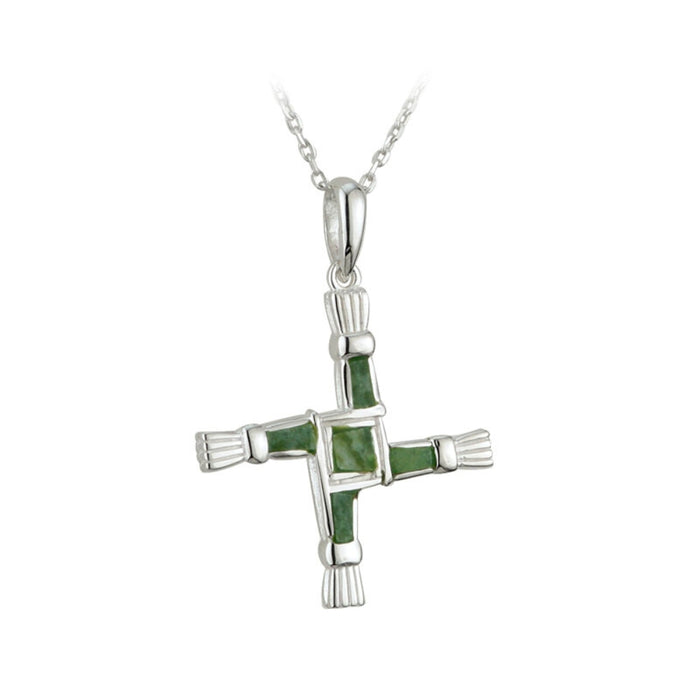 Sterling Silver Connemara Bridget's Cross Pendant
