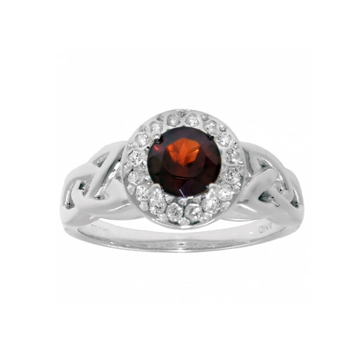 garnet trinity ring by jmh