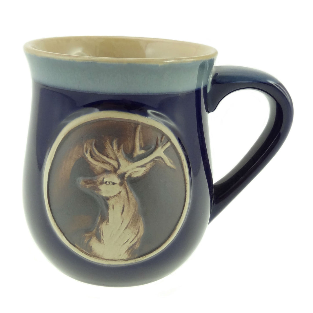 Stoneware Stag Mug