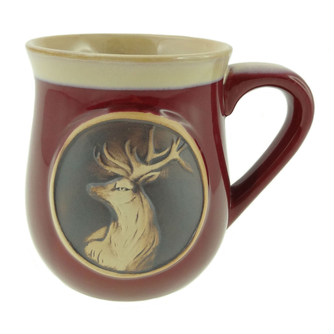 Stoneware Stag Mug