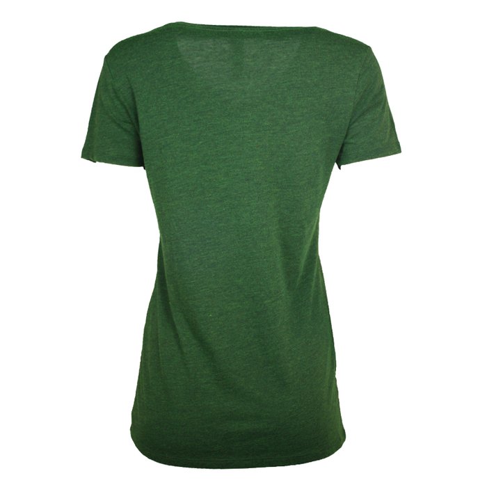 back of emerald tree of life v-neck t-shirt